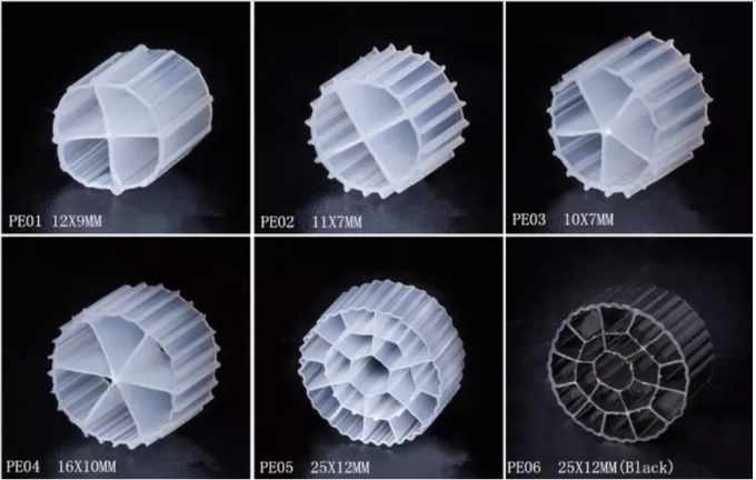 移動床の生物的リアクター生物的膜のMbbr媒体のBiofilmのキャリア 1
